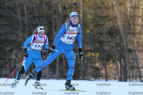 30.01.2015, xkvx, Wintersport, DSV Biathlon Deutschlandpokal Sprint v.l. OSTHEIMER Selina