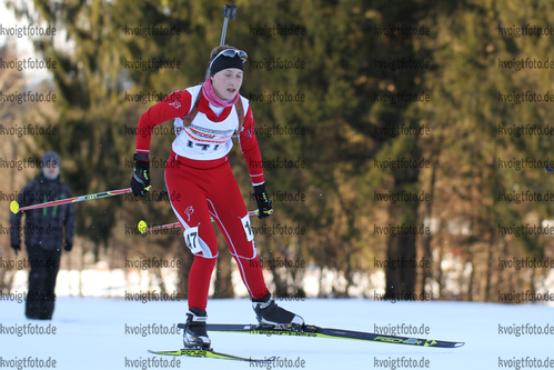 30.01.2015, xkvx, Wintersport, DSV Biathlon Deutschlandpokal Sprint v.l. FUCHS Lisa
