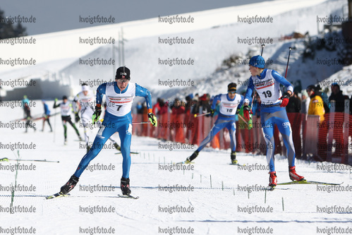 27.02.2016, xkvx, Wintersport, DSV Biathlon Deutschlandpokal Cross Sprint v.l. MADERSBACHER Frederik, BIRNBACHER Felix