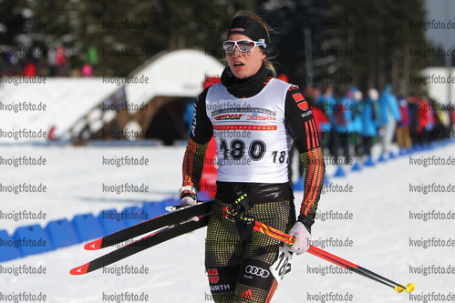 27.02.2016, xkvx, Wintersport, DSV Biathlon Deutschlandpokal Cross Sprint v.l. LEUNIG Carolin