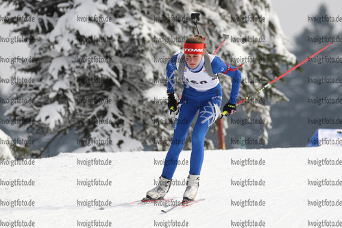 28.02.2016, xkvx, Wintersport, DSV Biathlon Deutschlandpokal Massenstart v.l. MUELLER Luise