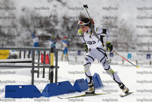 28.02.2016, xkvx, Wintersport, DSV Biathlon Deutschlandpokal Massenstart v.l. BRAUN Mareike