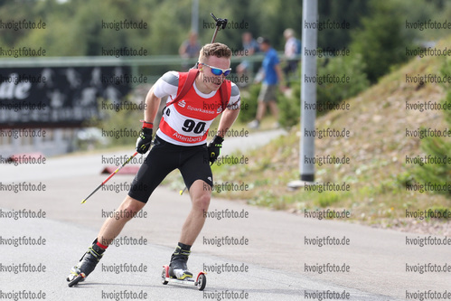 03.09.2016, xkvx, Wintersport, Deutsche Meisterschaft Biathlon 2016, Sprint v.l. ROEMER Florian
