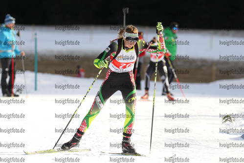 11.12.2016, xkvx, Wintersport, Biathlon IBU Junior Cup - Lenzerheide, Sprint v.l. ANUFRYIEVA Anastasiya