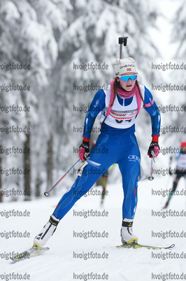 08.01.2017, xkvx, Wintersport, DSV Biathlon Deutschlandpokal Sprint v.l. VOGL Lara