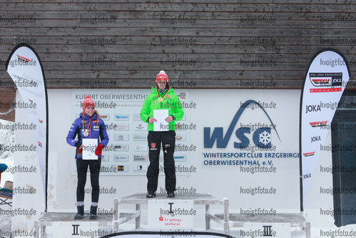 08.01.2017, xkvx, Wintersport, DSV Biathlon Deutschlandpokal Sprint v.l. DAVIDOVA Marketa / VOIGT VaneSSa