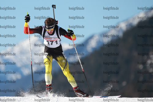 29.01.2017, xkvx, Wintersport, DSV Biathlon Deutschlandpokal Verfolgung v.l. GLOECKNER Jonas