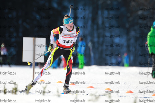 29.01.2017, xkvx, Wintersport, DSV Biathlon Deutschlandpokal Verfolgung v.l. GUGGENMOS Madlen