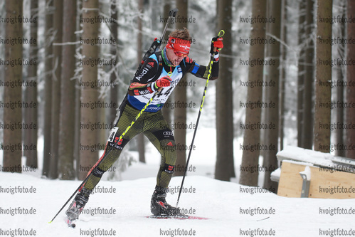 02.02.2017, xkvx, Wintersport, Biathlon IBU Junior Open European Championships - Nove Mesto Na Morave, Einzel v.l. VEIT Marinus GER