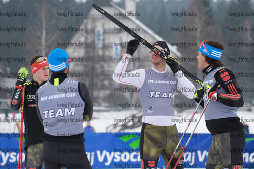 03.02.2017, xkvx, Wintersport, Biathlon IBU Junior Open European Championships - Nove Mesto Na Morave, Training v.l. 