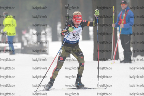 04.02.2017, xkvx, Wintersport, Biathlon IBU Junior Open European Championships - Nove Mesto Na Morave, Sprint v.l. WEICK Erik