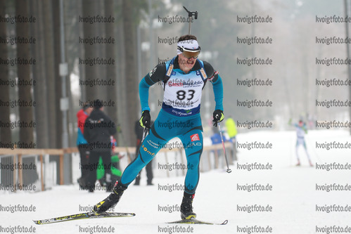 04.02.2017, xkvx, Wintersport, Biathlon IBU Junior Open European Championships - Nove Mesto Na Morave, Sprint v.l. COTTET PUINEL Felix