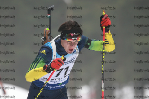 04.02.2017, xkvx, Wintersport, Biathlon IBU Junior Open European Championships - Nove Mesto Na Morave, Sprint v.l. GYALLAI Mate
