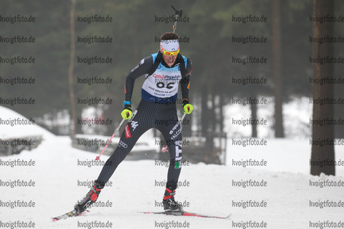 04.02.2017, xkvx, Wintersport, Biathlon IBU Junior Open European Championships - Nove Mesto Na Morave, Sprint v.l. NICASE Mattia