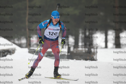 04.02.2017, xkvx, Wintersport, Biathlon IBU Junior Open European Championships - Nove Mesto Na Morave, Sprint v.l. NASEKIN Aleksandr