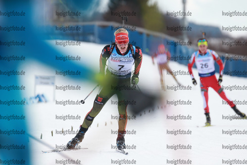 05.02.2017, xkvx, Wintersport, Biathlon IBU Junior Open European Championships - Nove Mesto Na Morave, Verfolgung v.l. WEICK Erik