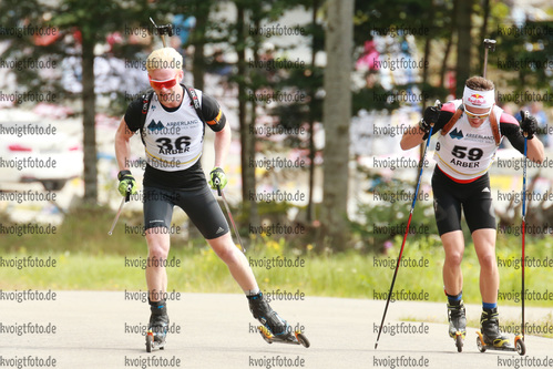 09.09.2017, xkvx, Biathlon, Deutsche Meisterschaften Biathlon am Arber, Sprint, emspor, v.l. WEICK Erik