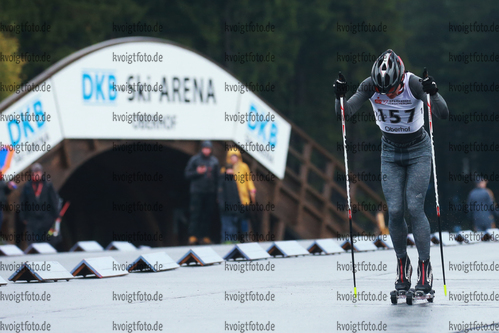 06.10.2017, xkvx, Wintersport, Biathlon Nordcup 2017, Skiroller Klassisch v.l. GLOECKNER Jonas