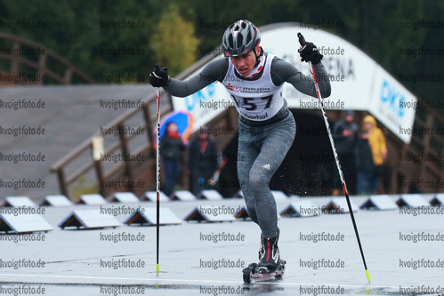 06.10.2017, xkvx, Wintersport, Biathlon Nordcup 2017, Skiroller Klassisch v.l. GLOECKNER Jonas