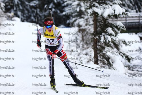 09.12.2017, xkvx, Wintersport, Biathlon IBU Junior Cup - Obertilliach, Sprint v.l. OBERHAUSER Magnus