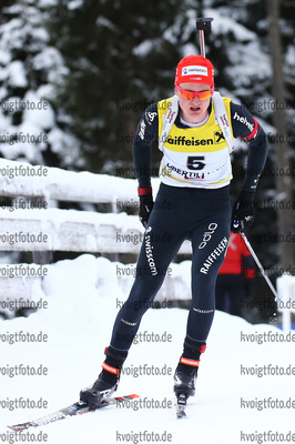 09.12.2017, xkvx, Wintersport, Biathlon IBU Junior Cup - Obertilliach, Sprint v.l. STALDER Sebastian