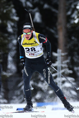 09.12.2017, xkvx, Wintersport, Biathlon IBU Junior Cup - Obertilliach, Sprint v.l. BOVISI Sandro