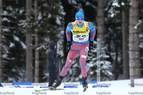 09.12.2017, xkvx, Wintersport, Biathlon IBU Junior Cup - Obertilliach, Sprint v.l. MALINOVSKII Igor