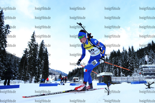 09.12.2017, xkvx, Wintersport, Biathlon IBU Junior Cup - Obertilliach, Sprint v.l. BIONAZ Didier