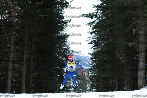 10.12.2017, xkvx, Wintersport, Biathlon IBU Junior Cup - Obertilliach, Sprint v.l. HORNIG Vitezslav