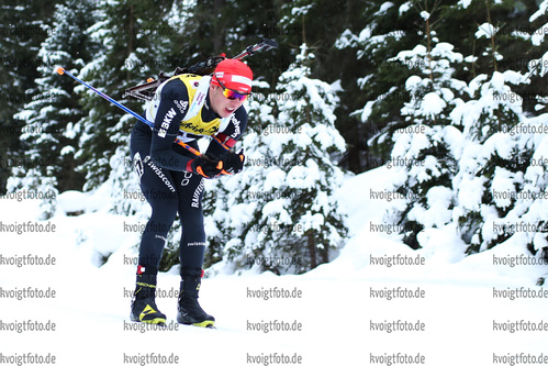 10.12.2017, xkvx, Wintersport, Biathlon IBU Junior Cup - Obertilliach, Sprint v.l. SALUTT Nico
