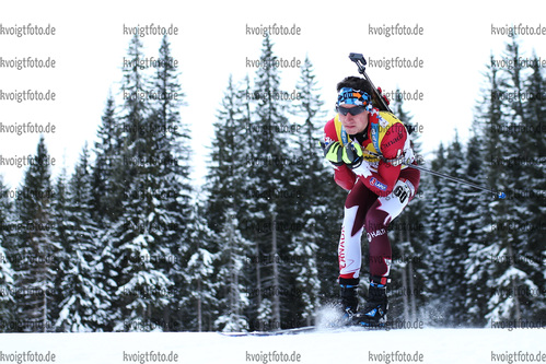 10.12.2017, xkvx, Wintersport, Biathlon IBU Junior Cup - Obertilliach, Sprint v.l. KIERS Trevor