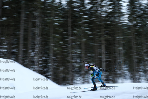 10.12.2017, xkvx, Wintersport, Biathlon IBU Junior Cup - Obertilliach, Sprint v.l. PERRILLAT BOTTONET Martin