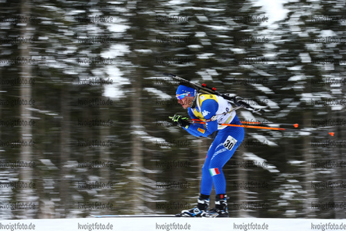 10.12.2017, xkvx, Wintersport, Biathlon IBU Junior Cup - Obertilliach, Sprint v.l. CAPPELLARI Daniele