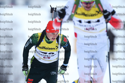 10.12.2017, xkvx, Wintersport, Biathlon IBU Junior Cup - Obertilliach, Sprint v.l. LOHSCHMIDT Sven