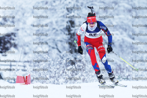 15.12.2017, xkvx, Wintersport, Biathlon IBU Junior Cup - Ridnaun, Einzel v.l. REMENOVA Zuzana