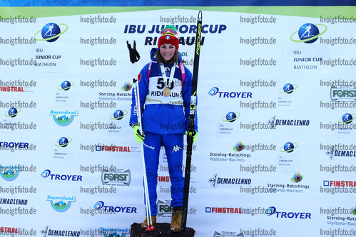 15.12.2017, xkvx, Wintersport, Biathlon IBU Junior Cup - Ridnaun, Einzel v.l. LARDSCHNEIDER Irene