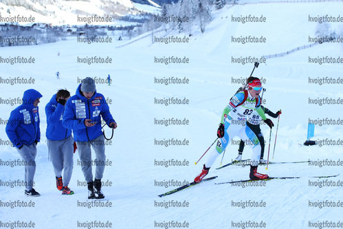 16.12.2017, xkvx, Wintersport, Biathlon IBU Junior Cup - Ridnaun, Sprint v.l. VINDISAR Nika