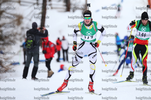 17.12.2017, xkvx, Wintersport, Alpencup - DSV Biathlon Deutschlandpokal v.l. BAUMANN Florian