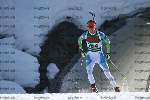 13.01.2018, xkvx, Wintersport, Alpencup - DSV Biathlon Deutschlandpokal - Hochfilzen, Einzel v.l. NAGLIC Luka