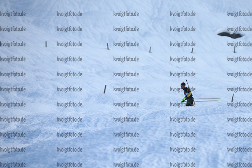 13.01.2018, xkvx, Wintersport, Alpencup - DSV Biathlon Deutschlandpokal - Hochfilzen, Einzel v.l. SCHMUCK Dominic