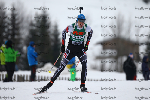 14.01.2018, xkvx, Wintersport, Alpencup - DSV Biathlon Deutschlandpokal - Hochfilzen, Sprint v.l. IMWINKELRIED Florian