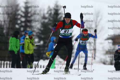 14.01.2018, xkvx, Wintersport, Alpencup - DSV Biathlon Deutschlandpokal - Hochfilzen, Sprint v.l. LOHSCHMIDT Jan