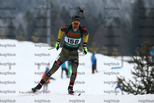 14.01.2018, xkvx, Wintersport, Alpencup - DSV Biathlon Deutschlandpokal - Hochfilzen, Sprint v.l. SCHMUCK Dominic