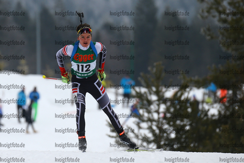 14.01.2018, xkvx, Wintersport, Alpencup - DSV Biathlon Deutschlandpokal - Hochfilzen, Sprint v.l. ELLMAUER Felix