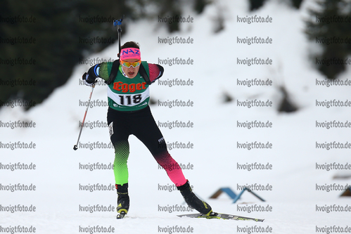 14.01.2018, xkvx, Wintersport, Alpencup - DSV Biathlon Deutschlandpokal - Hochfilzen, Sprint v.l. POSTL Thomas