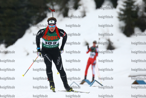 14.01.2018, xkvx, Wintersport, Alpencup - DSV Biathlon Deutschlandpokal - Hochfilzen, Sprint v.l. DIETRICH Severin