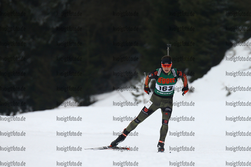 14.01.2018, xkvx, Wintersport, Alpencup - DSV Biathlon Deutschlandpokal - Hochfilzen, Sprint v.l. STRELOW Justus