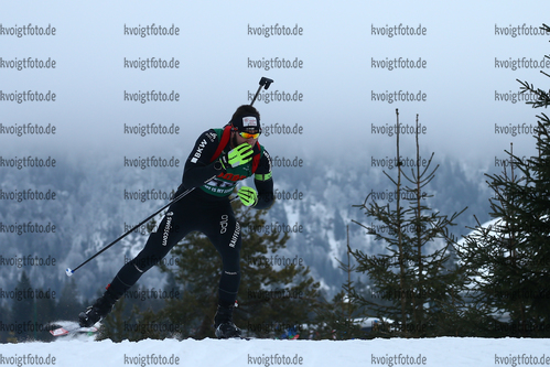 14.01.2018, xkvx, Wintersport, Alpencup - DSV Biathlon Deutschlandpokal - Hochfilzen, Sprint v.l. SCHUMACHER Julian
