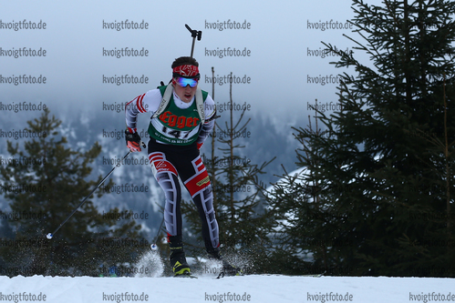 14.01.2018, xkvx, Wintersport, Alpencup - DSV Biathlon Deutschlandpokal - Hochfilzen, Sprint v.l. OBERHAUSER Magnus