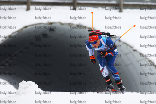 26.01.2018, xkvx, Wintersport, Biathlon IBU Junior Cup - Nove Mesto Na Morave, Sprint v.l. STVRTECKY Jakub